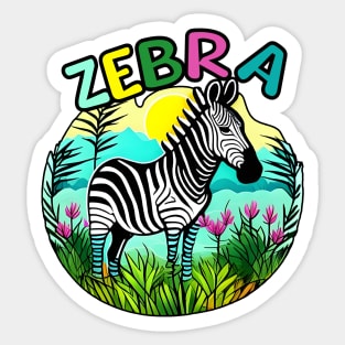 Animal Alphabet - Z for Zebra Sticker